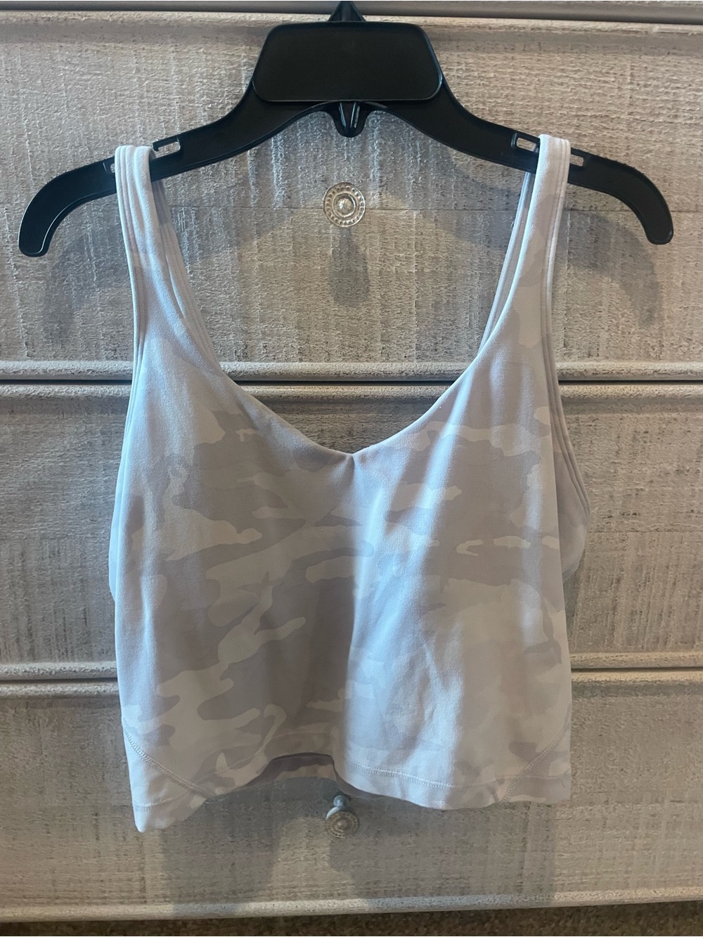 Light Gray Camouflage Crop Tank Top Lulu lemon